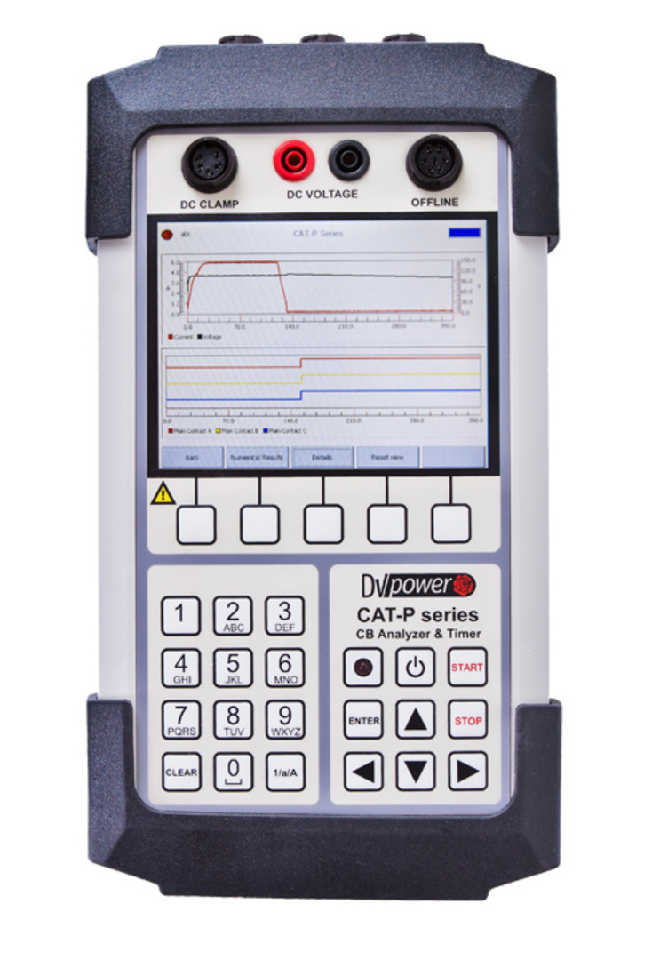Handheld Circuit Breaker analyzer for First Trip and Offline Testing - DV Power CAT P